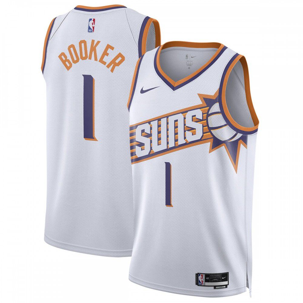 Devin Booker Phoenix Suns Unisex Swingman Jersey - Association Edition - White-Pro Kit Vault | Brand New 26/27 Sports Jerseys